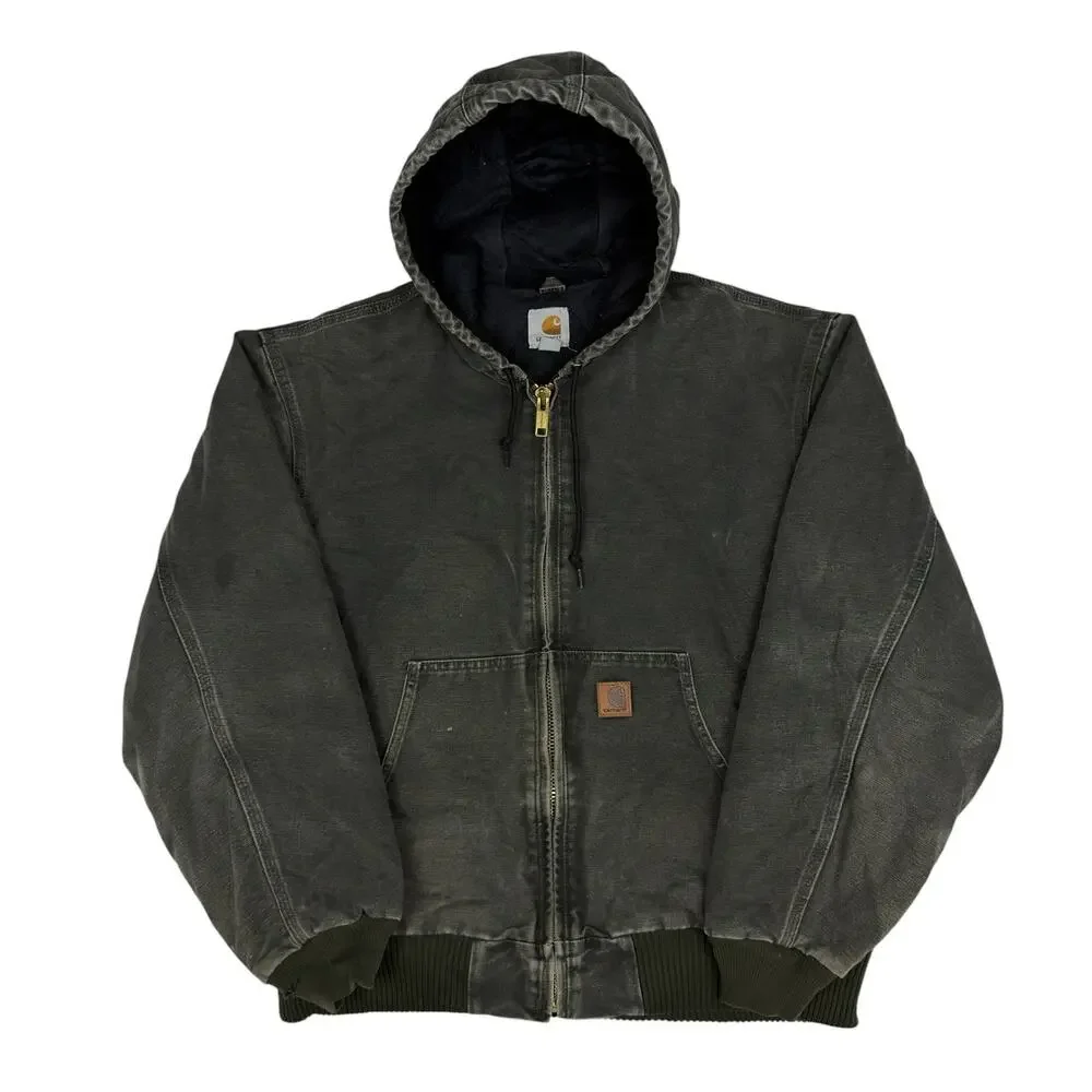 Carhartt J130 MOS green hooded work wear jacket